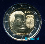 LUXEMBURG: 2 € 2010 Commorative Coat of arms of the Grand Duke