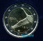 SUOMI: 2€ 2011 Suomen Pankki 200v
