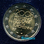 RANSKA: 2€ 2008  Juhlaraha EU - puheenjohtajuus