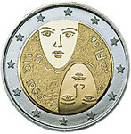 SUOMI: 2€ 2006 yleinen ja yhtäläinen äänioikeus 100 v