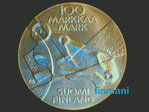 Suomi: 100mk Suomen kuvataiteen juhlaraha 1989 KL.9.