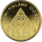 FINLAND 100 € 2009 riksdag 200 v. Guld.