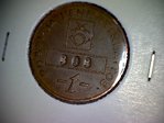FINLAND: Post and telegraphoffice 1mark token Number 303 XF
