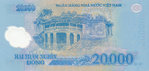 20,000 Vietnam Dong polymer banknote UNC, model 2006