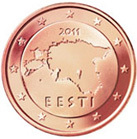 ESTLAND: 1s - 5 cent från 2017