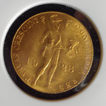 HOLLANTI: 1928 Netherlands 1 ducat gold coin