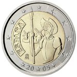 ИСПАНИЯ: € 2 2005 Дон Кихот UNC