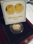 FINLAND: 2001 1 Markusminnesmynt i guld PP