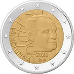 FINLAND: 2 € 2020 Väinö Linna 100 years of UNC