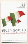 ITALIA: 2€ vuodelta 2011 juhlaraha blisterissä