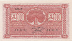 Banknote 20 FIM 1922-45 Select the banknote from the table below
