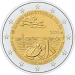 SUOMI: 2€ 2021 Ahvenanmaan itsehallinto 100 vuotta UNC
